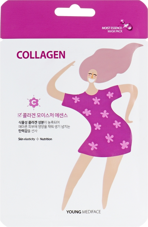 Питательная маска для лица с коллагеном - Mediface Young Collagen Mask Pack