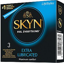 Презервативи безлатексні, 3 шт - Skyn Extra Lubricated — фото N1