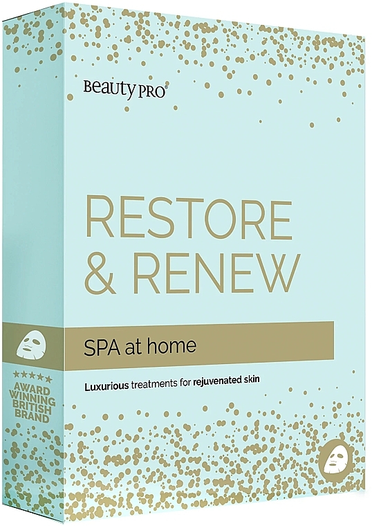 Набір, 5 продуктів - BeautyPro SPA At Home Restore & Renew Set — фото N1