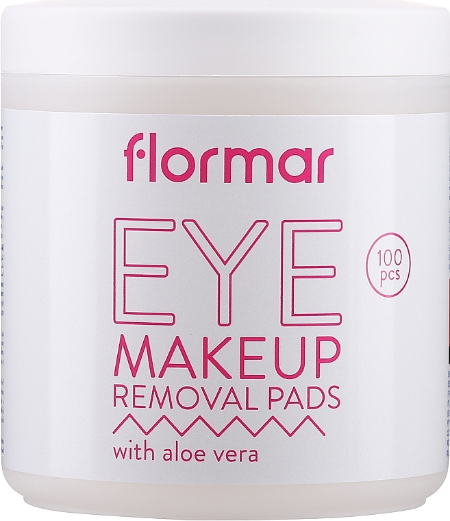 Диски для зняття макіяжу з очей з Алое-Вера - Flormar Eye Make-Up Removal Pads with Aloe-Vera