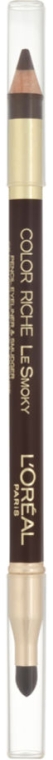 L'Oreal Colour Riche Le Smoky Pencil Eyeliner & Smudger - Олівець для очей — фото N2