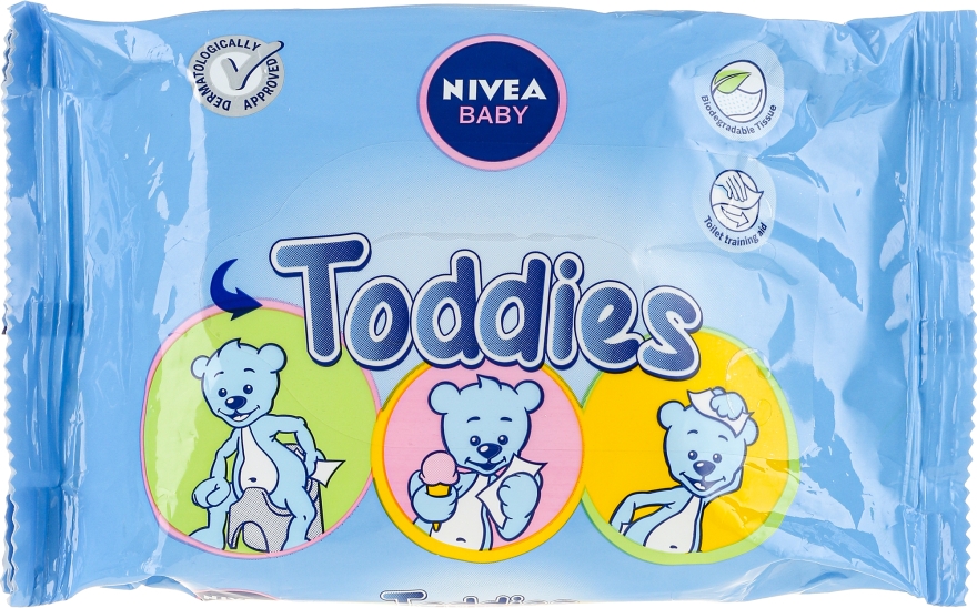 Вологі серветки "Дитячі" - NIVEA Baby Toddies Multifunctional Napkins