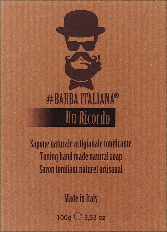 Натуральне заспокійливе мило - Barba Italiana Un Ricordo — фото N1