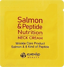 Крем для шеи с лососем и пептидами - Eyenlip Salmon & Peptide Nutrition Neck Cream (пробник) — фото N1