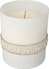 Духи, Парфюмерия, косметика Ароматическая свеча, 8х9,5 см, белая - Artman Crystal Glass Pearl