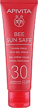 Сонцезахисний крем-гель для обличчя з морськими водоростями й прополісом - Apivita Bee Sun Safe Hydra Fresh Face Gel-Cream SPF30 — фото N1
