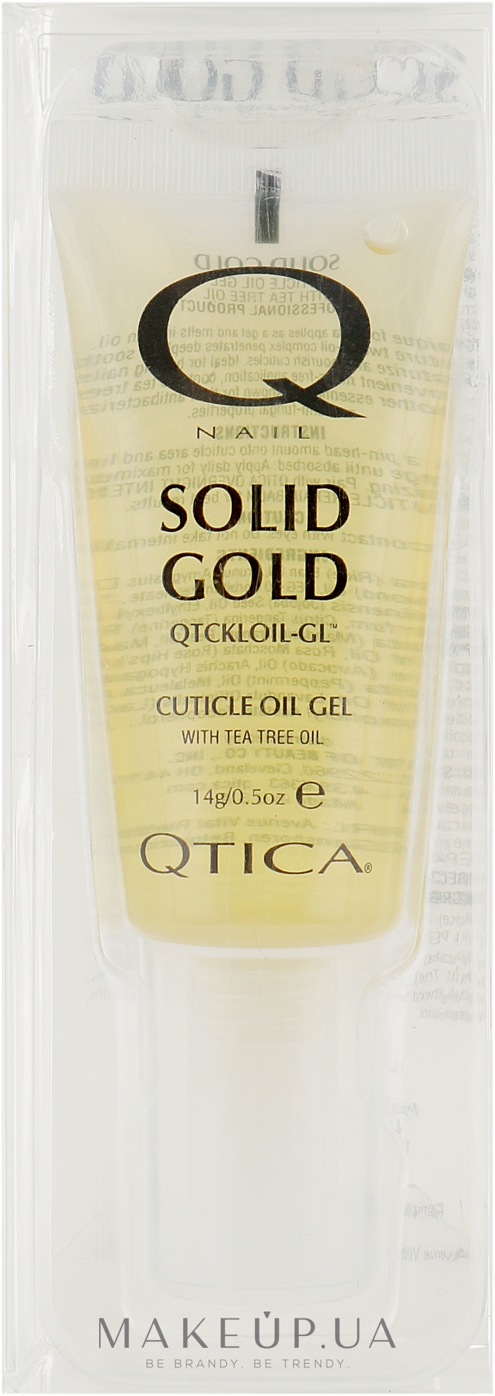 Гель-масло для кутикули - Qtica Solid Gold Cuticle Oil Gel — фото 15g