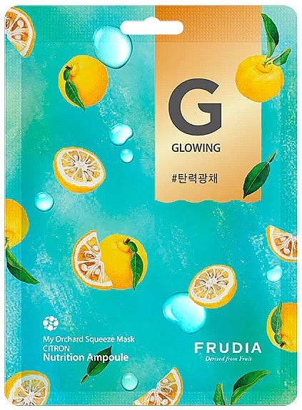 Тканевая маска для сияния кожи лица, с лимоном - Frudia My Orchard Squeeze Mask Citron — фото N1