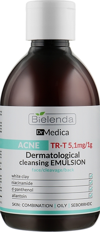 УЦІНКА Дерматологічна очищувальна емульсія анти-акне - Bielenda Dr Medica Acne Dermatological Cleansing Emulsion * — фото N1