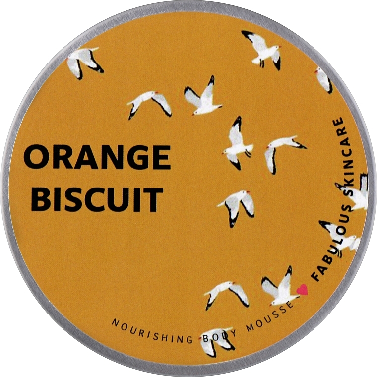 Батер з ароматом апельсинового бісквіта - Fabulous Skincare Orange Bisquit Shea & Cocoa Butter Body Mousse — фото N1