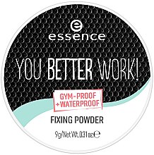 Духи, Парфюмерия, косметика Компактная фиксирующая пудра - Essence You Better Work! Fixing Powder