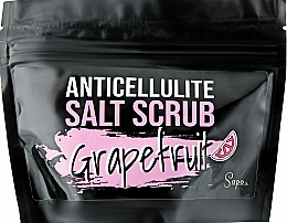Парфумерія, косметика Антицелюлітний сольовий скраб "Grapefruit" - Sapo