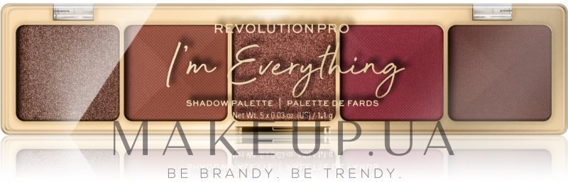 Палетка теней для век - Revolution Pro Glam Eyeshadow Palette  — фото Im Everything Burnt Nude