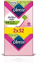 Ультратонкие ежедневные прокладки, 64 шт - Libresse Dailies Style Normal — фото N2