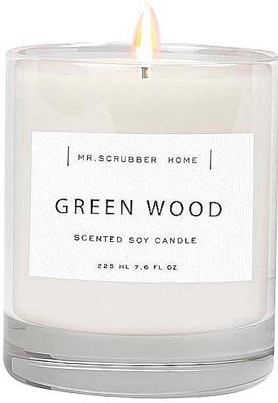 Ароматическая свеча - Mr.Scrubber Green Wood — фото N1