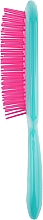 Расческа для волос, бирюзовая с розовым - Janeke Superbrush — фото N2