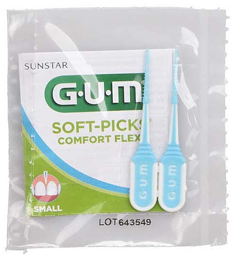 Межзубная щетка, зеленая, 200 шт. - G.U.M Soft-Picks Comfort Flex — фото N2