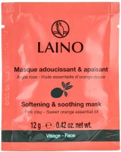 Духи, Парфюмерия, косметика Успокаивающая и смягчающая маска для лица с розовой глиной - Laino 