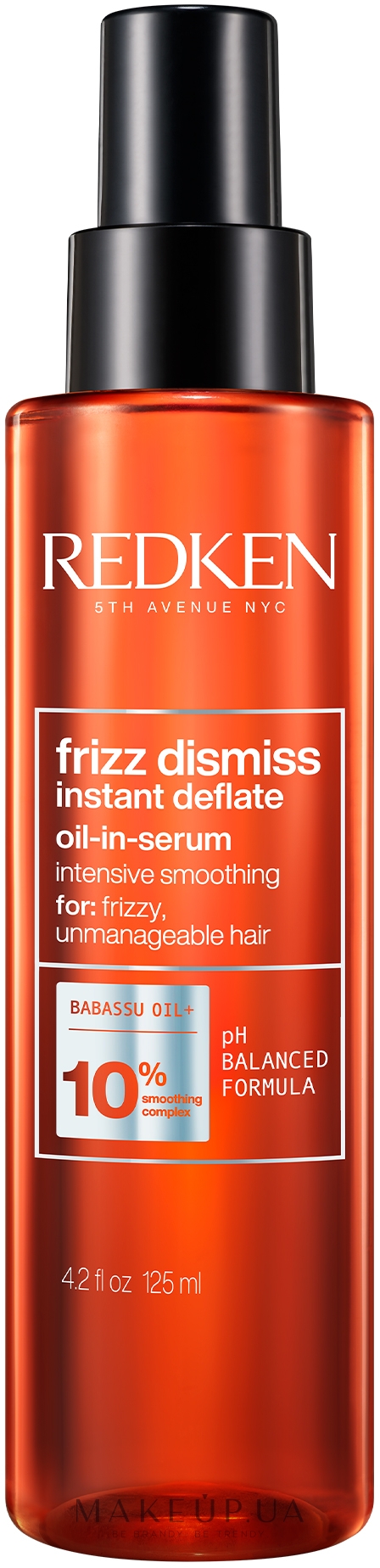 Олія-сироватка для захисту волосся від вологи - Redken Frizz Dismiss Instant Deflate Oil-in Serum — фото 125ml