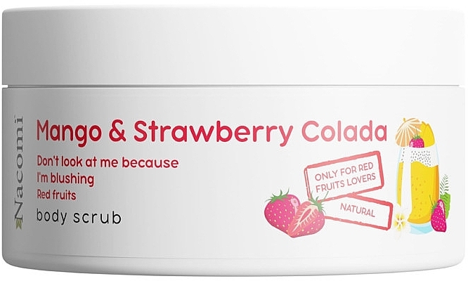 Скраб для тела с ароматом манго и клубники - Nacomi Mango And Strawberry Colada Body Scrub  — фото N1