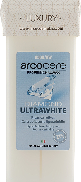 Воск в кассете "Ультрабелый" - Arcocere Diamond Ultra White Wax — фото N1