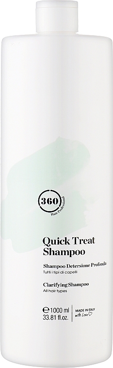 Шампунь для глибокого очищення всіх типів волосся - 360 Be Quick Treat Shampoo — фото N2