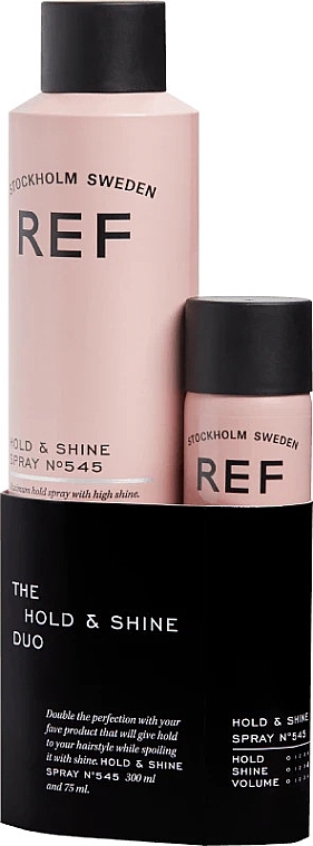 Набор - REF The Hold & Shine Duo (h/spray/300ml + h/spray/75ml) — фото N1