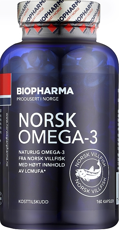 Норвезька Омега-3 - Biopharma Norge Norsk Omega-3 — фото N1