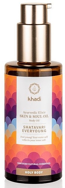 Аюрведический эликсир-масло для тела - Khadi Ayurvedic Elixir Skin & Soul Oil Shatavari Everyoung