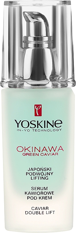 Сироватка-ліфтинг для обличчя та контуру очей - Yoskine Okinawa Green Caviar Lifting Serum — фото N2
