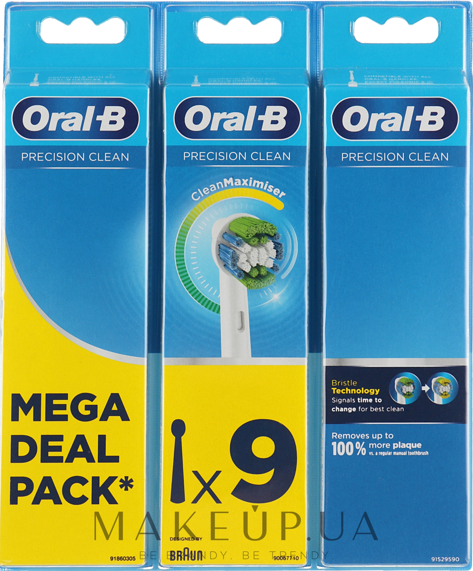 Змінна насадка для електричної зубної щітки, 9 шт. - Oral-B Precision Clean — фото 9шт