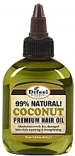 Натуральна олія для волосся з кокосовим маслом - Difeel Sunflower Mega Care Coconut Oil Premium Natural Hair Oil — фото N1