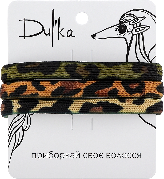 Набір різнобарвних гумок для волосся UH717770, 3 шт - Dulka — фото N1