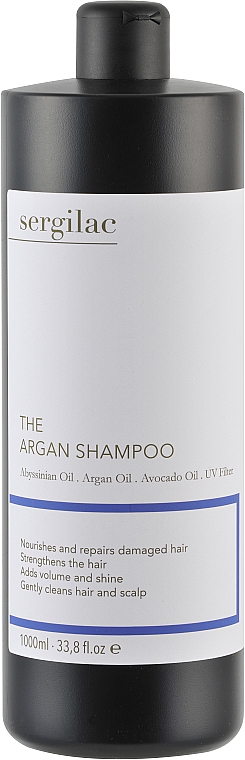 Шампунь с аргановым маслом - Sergilac The Argan Shampoo — фото N3