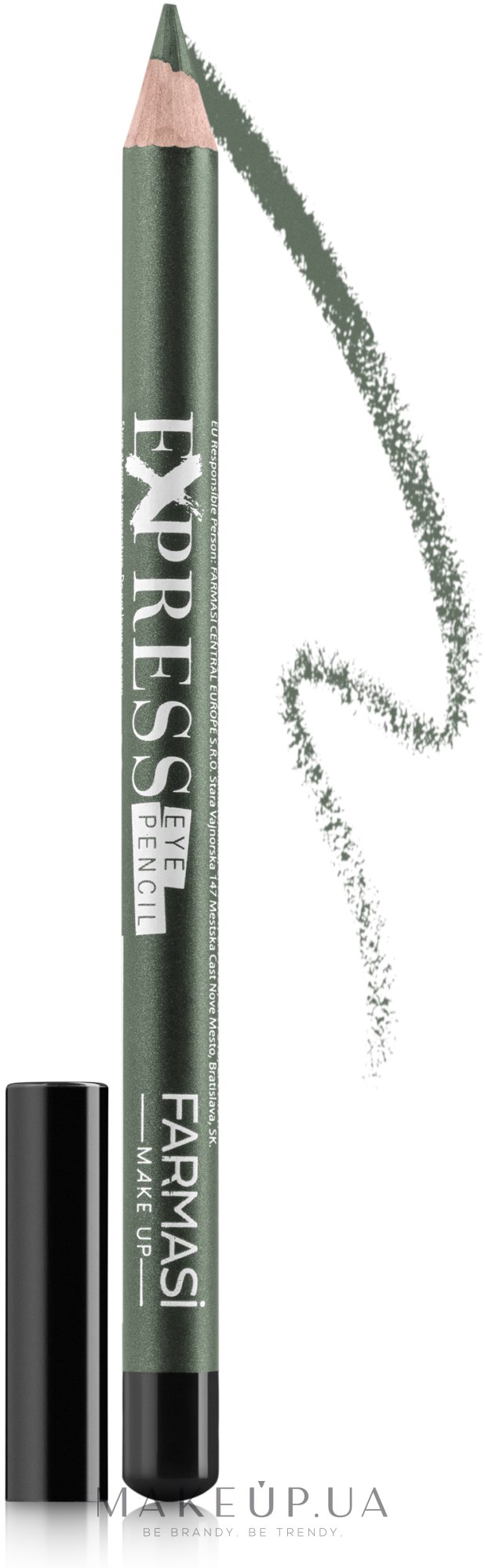 Карандаш для глаз - Farmasi Express Eye Pencil — фото 03 - Темный хаки металлик