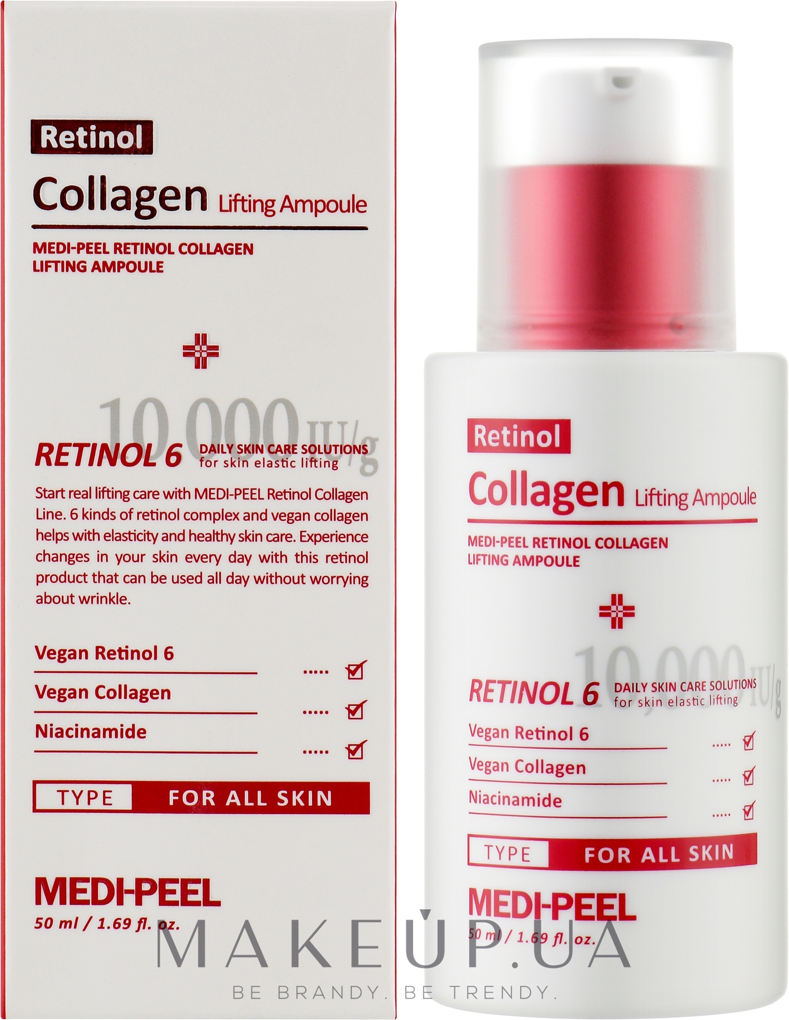 Ліфтинг-ампула для обличчя з ретинолом і колагеном - Medi-Peel Retinol Collagen Lifting Ampoule — фото 50ml