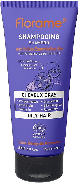 Шампунь для жирных волос - Florame Oily Hair Shampoo — фото N1