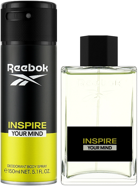 Reebok Inspire Your Mind - Набор (edt/100ml + deo/150ml) — фото N2