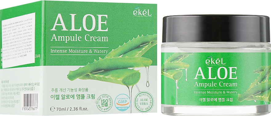 Ампульний крем для обличчя з алое - Ekel Aloe Ampule Cream — фото N1