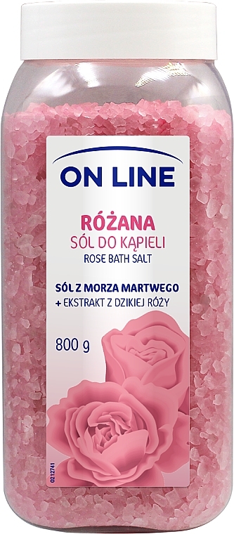 Сіль для ванни "Троянда" - On Line Rose Bath Sea Salt — фото N1