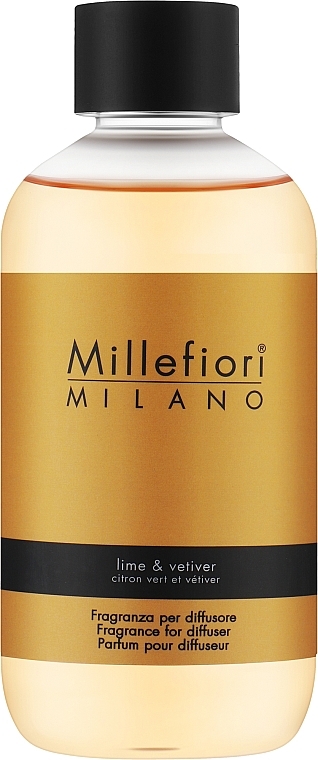 Наполнение для аромадиффузора - Millefiori Milano Natural Lime & Vetiver Diffuser Refill — фото N1