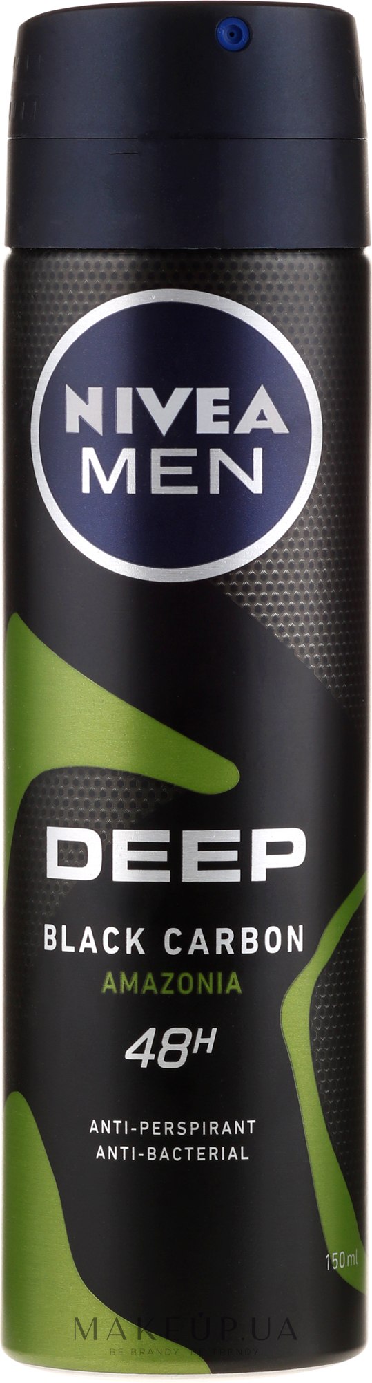 Дезодорант-спрей для мужчин - NIVEA MEN Deep Black Carbon Amazonia Anti-Perspirant — фото 150ml