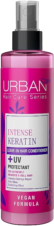 Несмываемый кондиционер для волос с интенсивным кератином - Urban Care Intense & Keratin Leave In Conditioner — фото N1