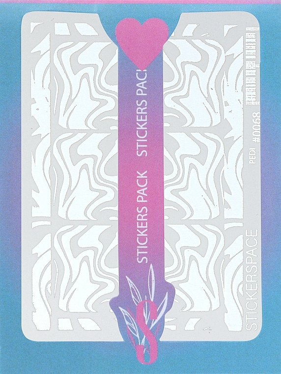 Дизайнерские наклейки для ногтей "Foil 0068" - StickersSpace  — фото N1