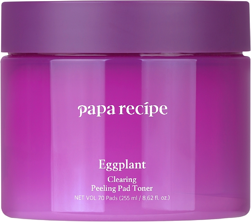 Пилинг-педы с экстрактом баклажана - Papa Recipe Eggplant Clearing Peeling Pad Toner — фото N1