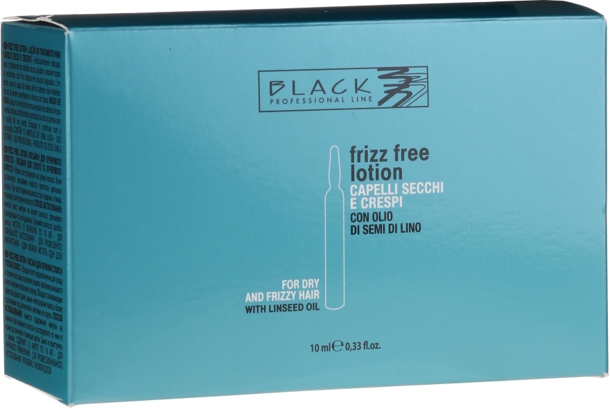 Ампулы для выпрямления непослушных и вьющихся волос - Black Professional Line Anti-Frizz  — фото N4