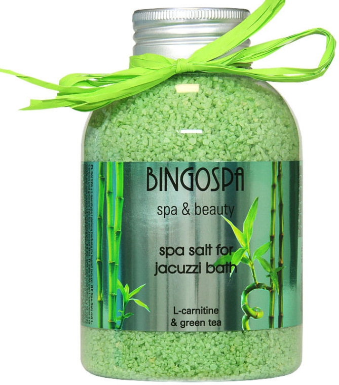 Соль для ванн "Зеленый чай" - BingoSpa Green Tea Salt Bath — фото N1