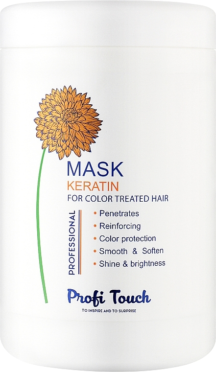 Маска для волосся "Keratin" - Profi Touch Hair Mask — фото N1