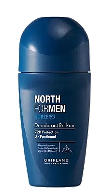 Шариковый дезодорант - Oriflame North For Men Subzero Deodorant Roll-On  — фото N1