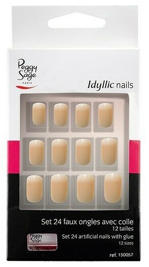 Накладні нігті - Peggy Sage Kit of 24 Idyllic Nails — фото Baby Boomer